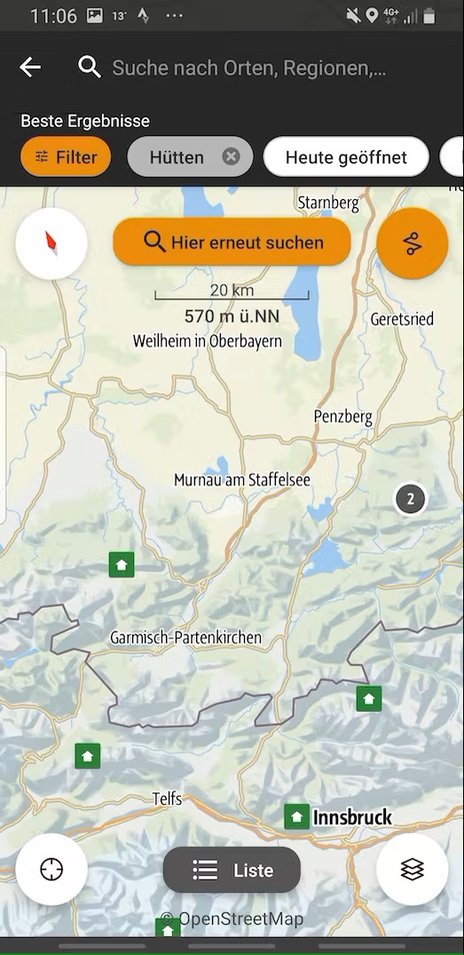 Bild Ansicht Alpenvereinaktiv App