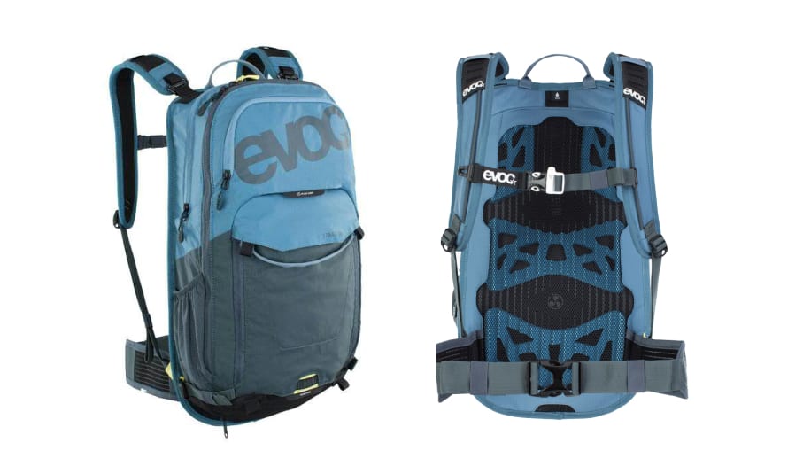 Fahrradrucksack Vorder- und Rückansicht