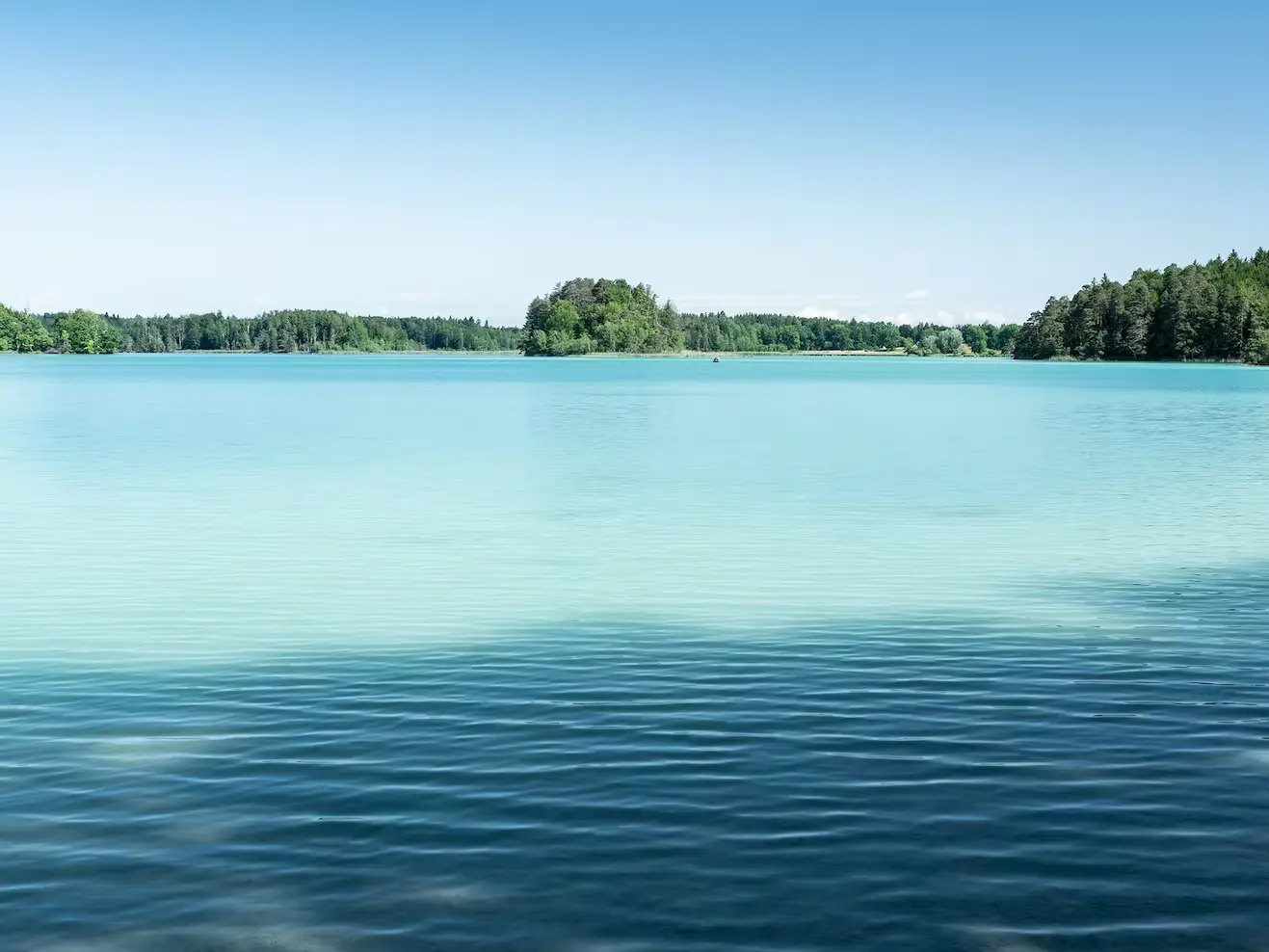 Blick auf die Osterseen