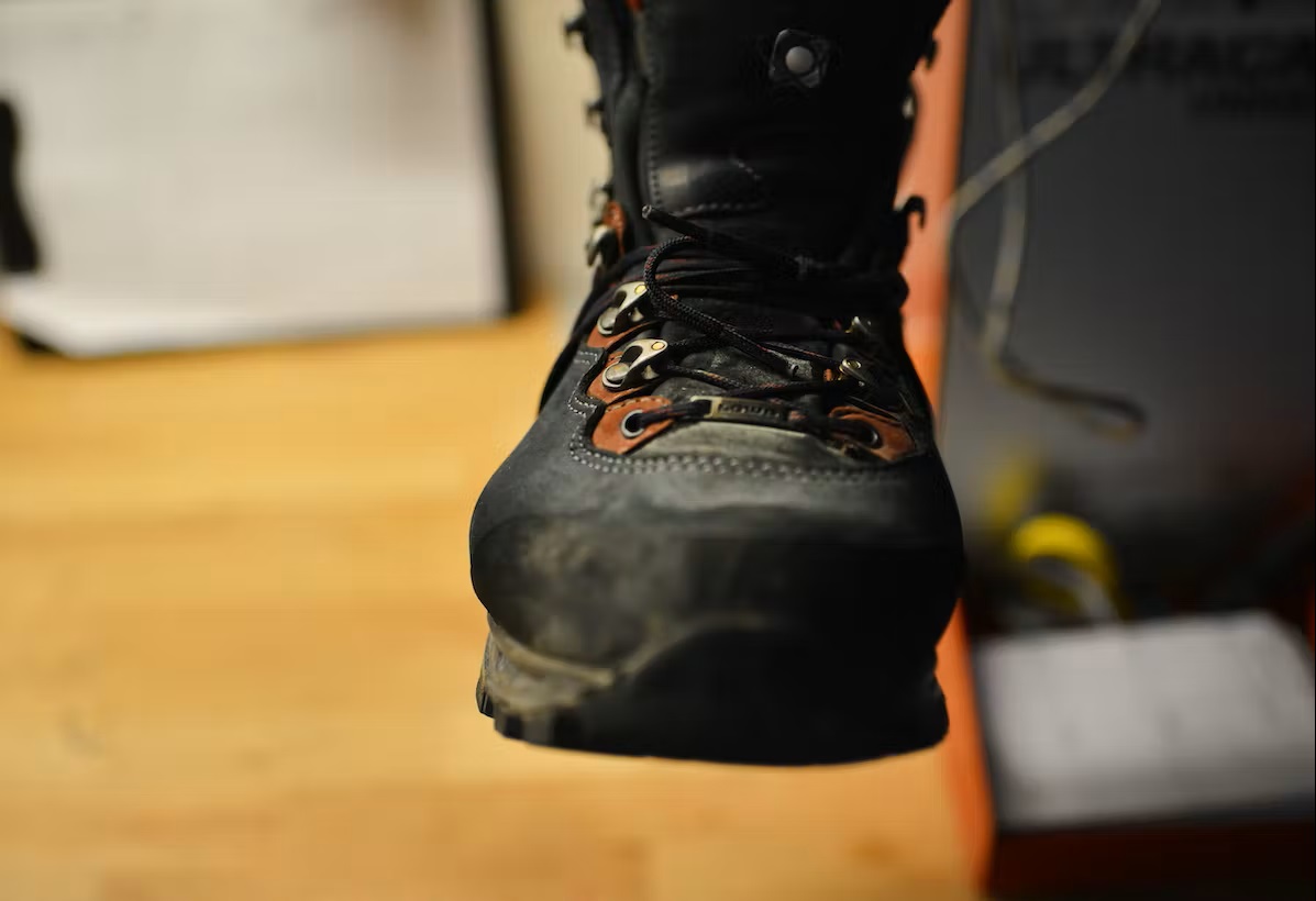Bild Nahaufnahme Bergschuh 