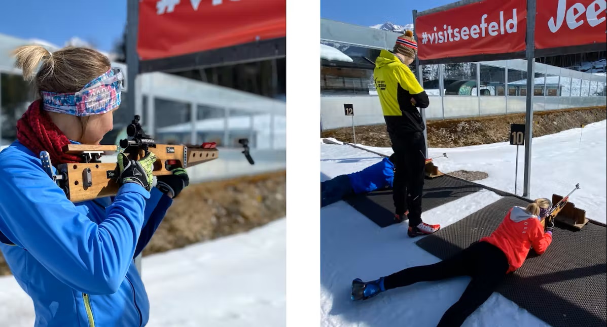 Bild Sportler an der Schießanlage 