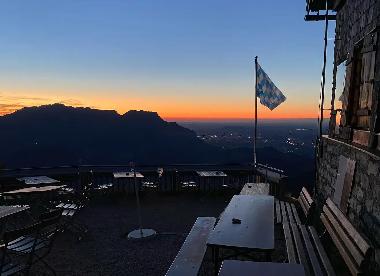 Bild Sonnenuntergang in den Bergen