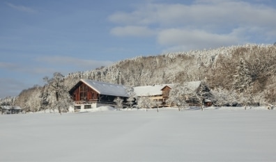 Bauernhaus im Winter