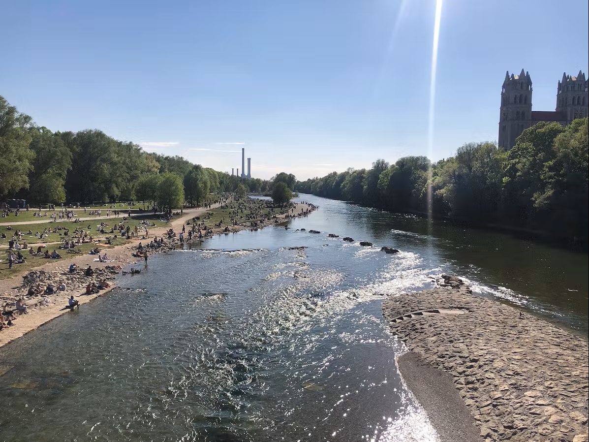 Bild Die Isar im Sommer
