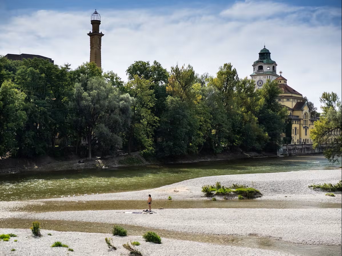 Die Isar am Müllerschen Volksbad