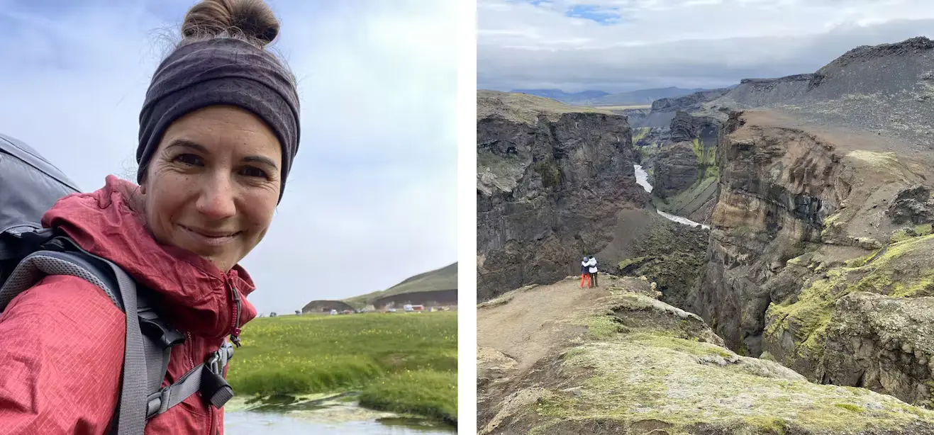 Bild Barbara arbeitet beim Schuster im Marketing. Hier ist sie vier Tage unterwegs auf dem Laugavegur.