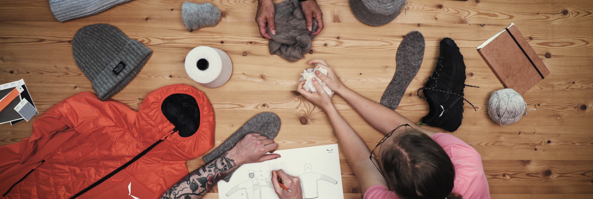 Vogelperspektive Designprozess