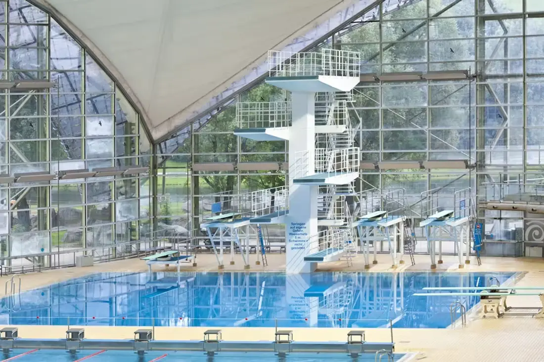 Bild Innenaufnahme des Olympia-Schwimmzentrums