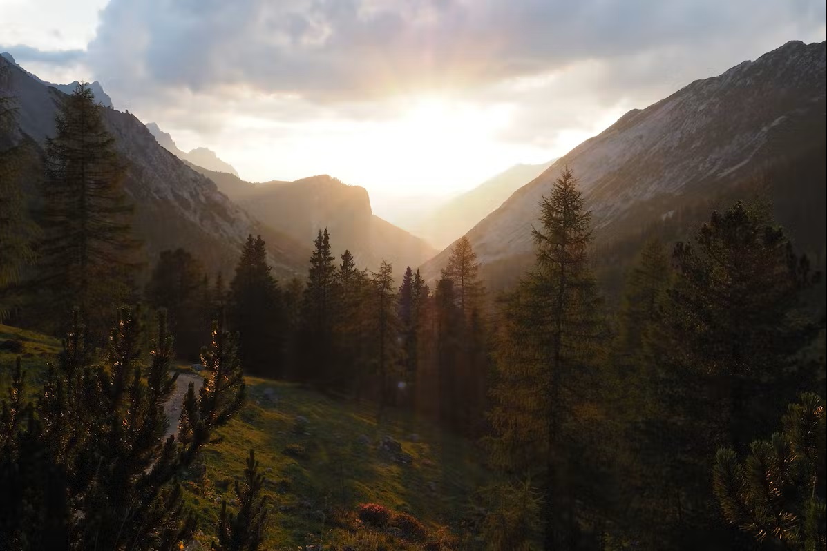 Bild Berge beim Sonnuntergang 