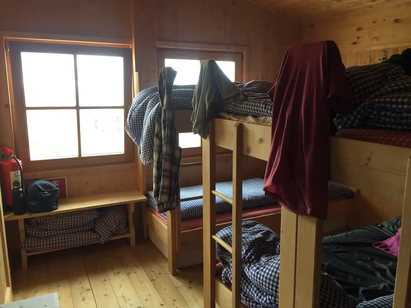 Hütten-Schlafraum