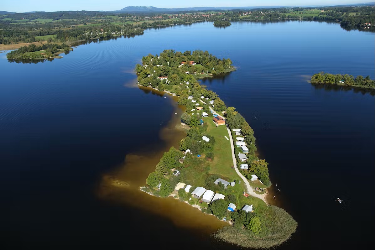 Bild Die Insel Buchau von oben