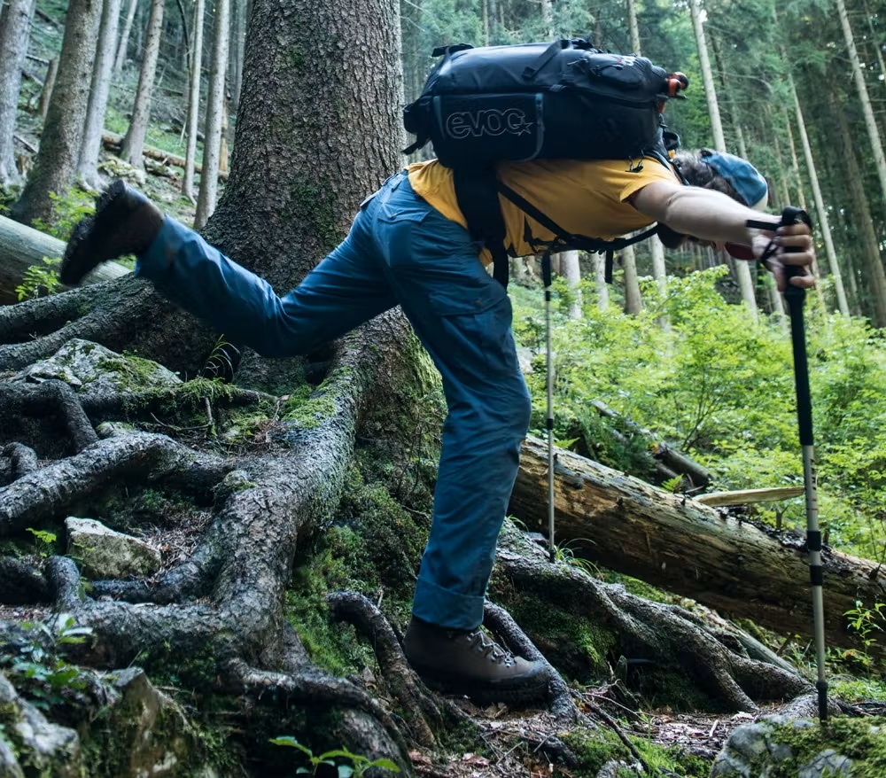 Bild Wanderer stürzt fast im Wald