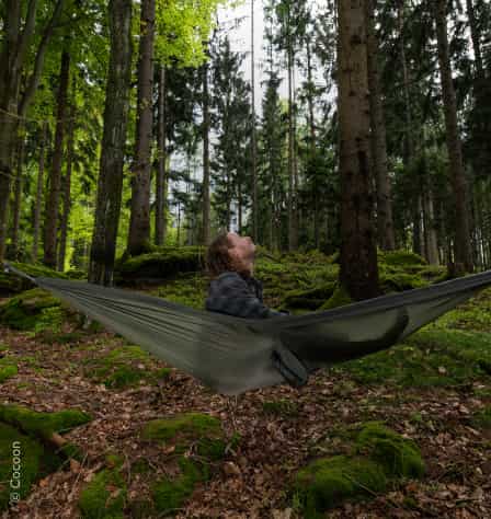 Hängematte zwischen Bäumen