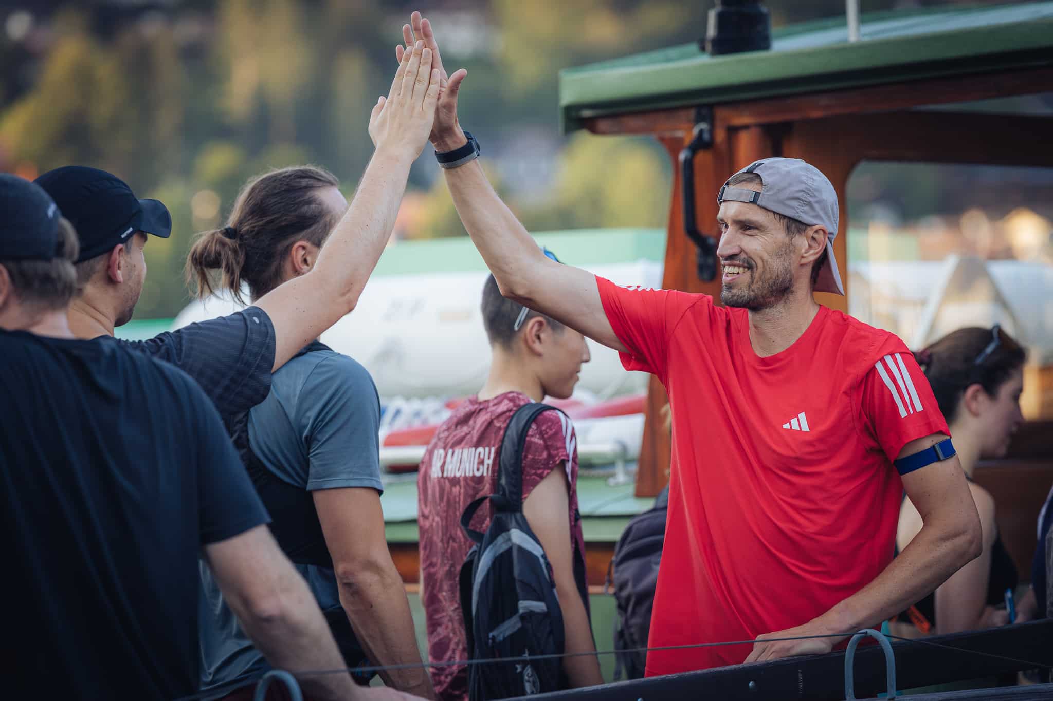 High Fives nach dem Run