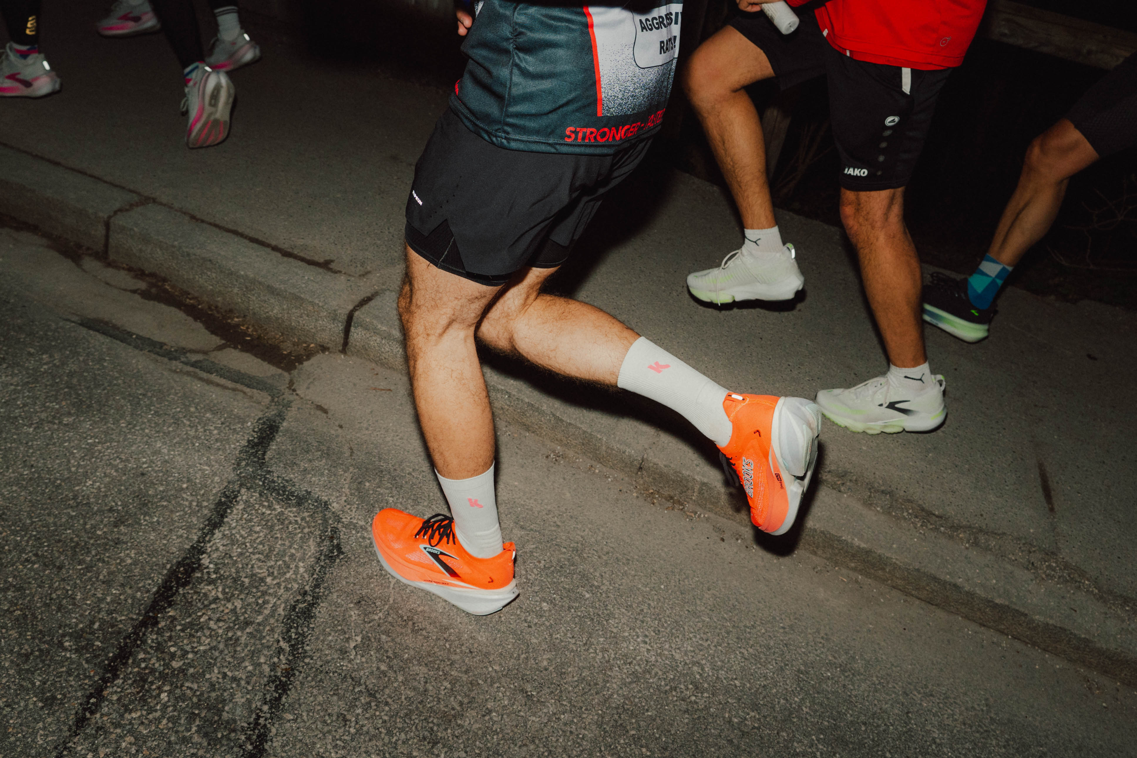 Nahaufnahme Glycerin Flex beim Laufen