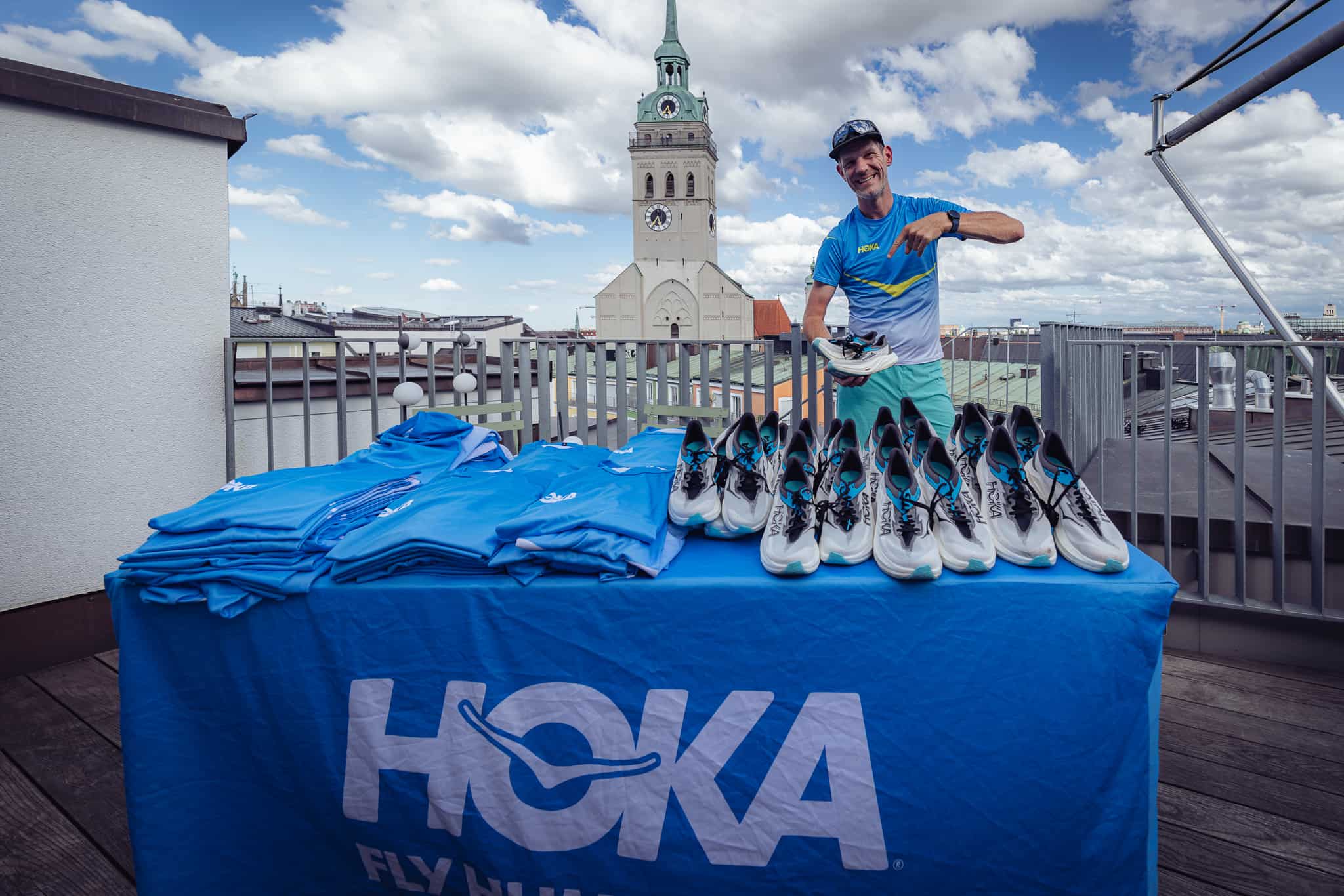 Hoka-Stand auf Münchner Dachterrasse