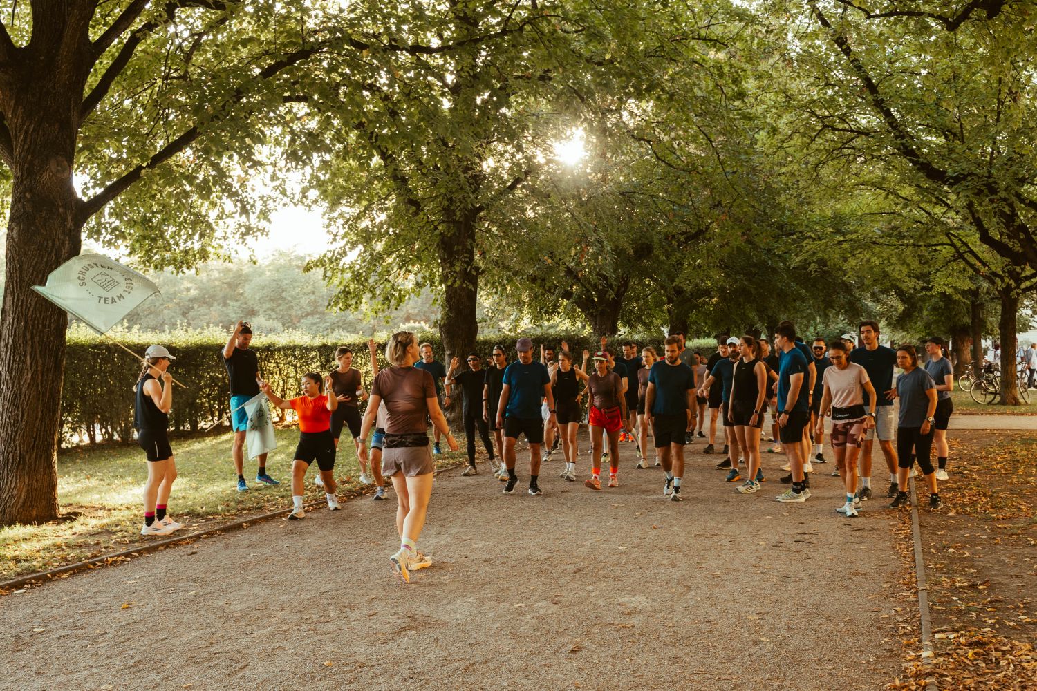 Schuster Community Run mit icebreaker beginnt