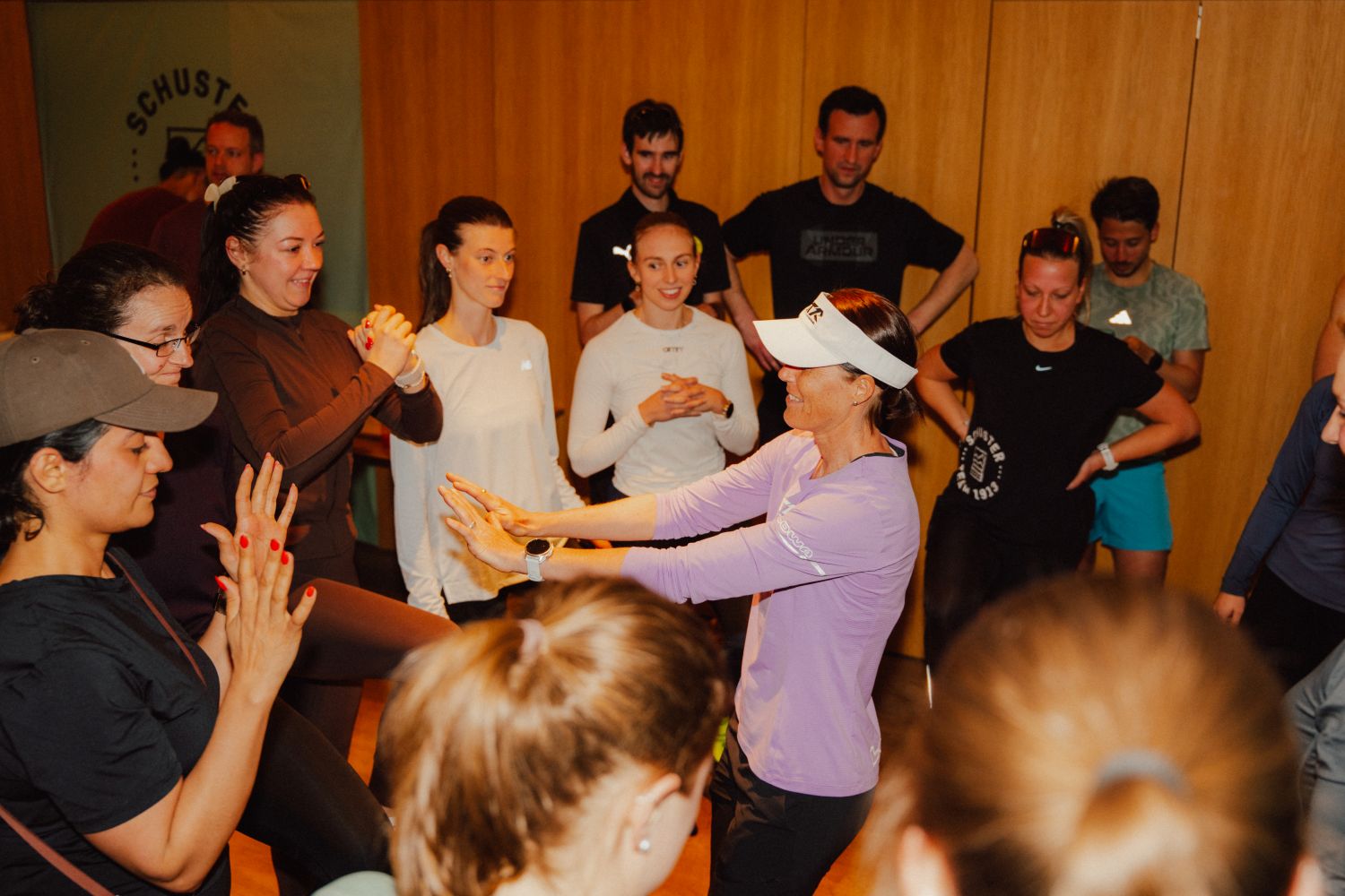 Stabi Übungen beim Community Run