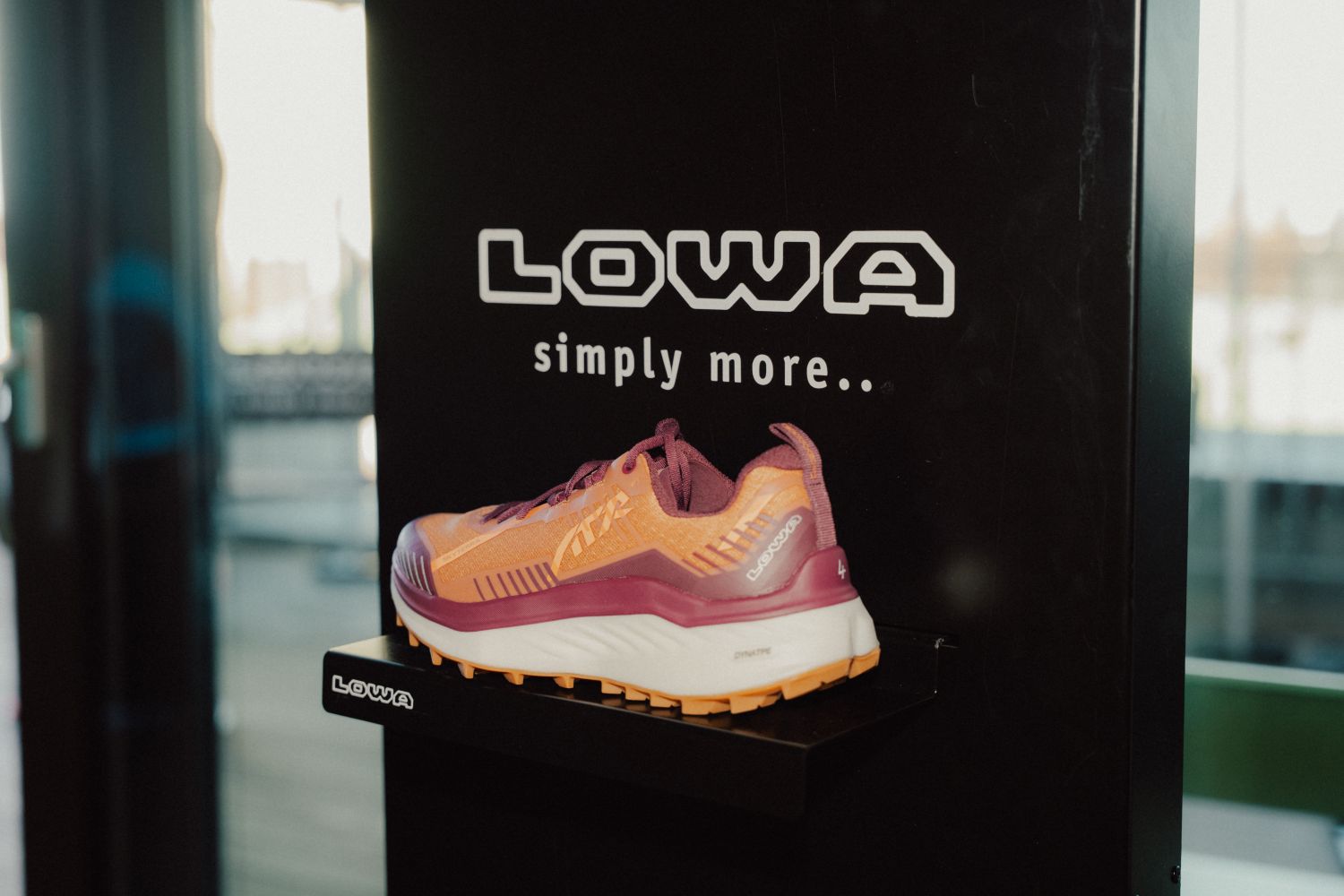 Nahaufnahme Lowa Schuh