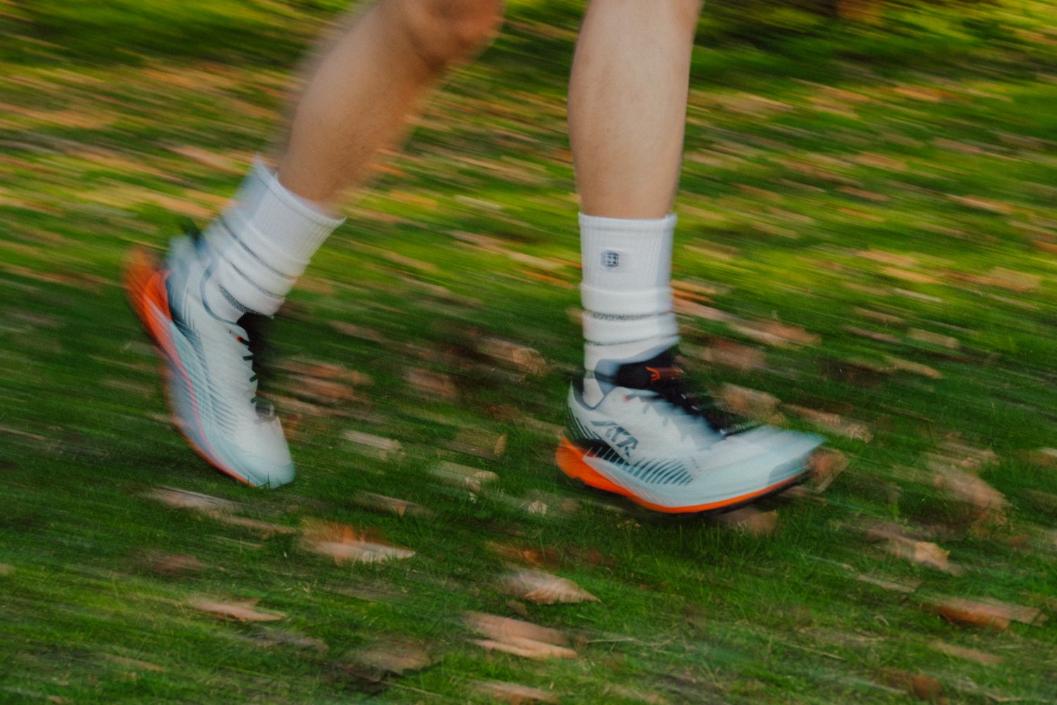 Nahaufnahme von Lowa Schuh beim Community Run