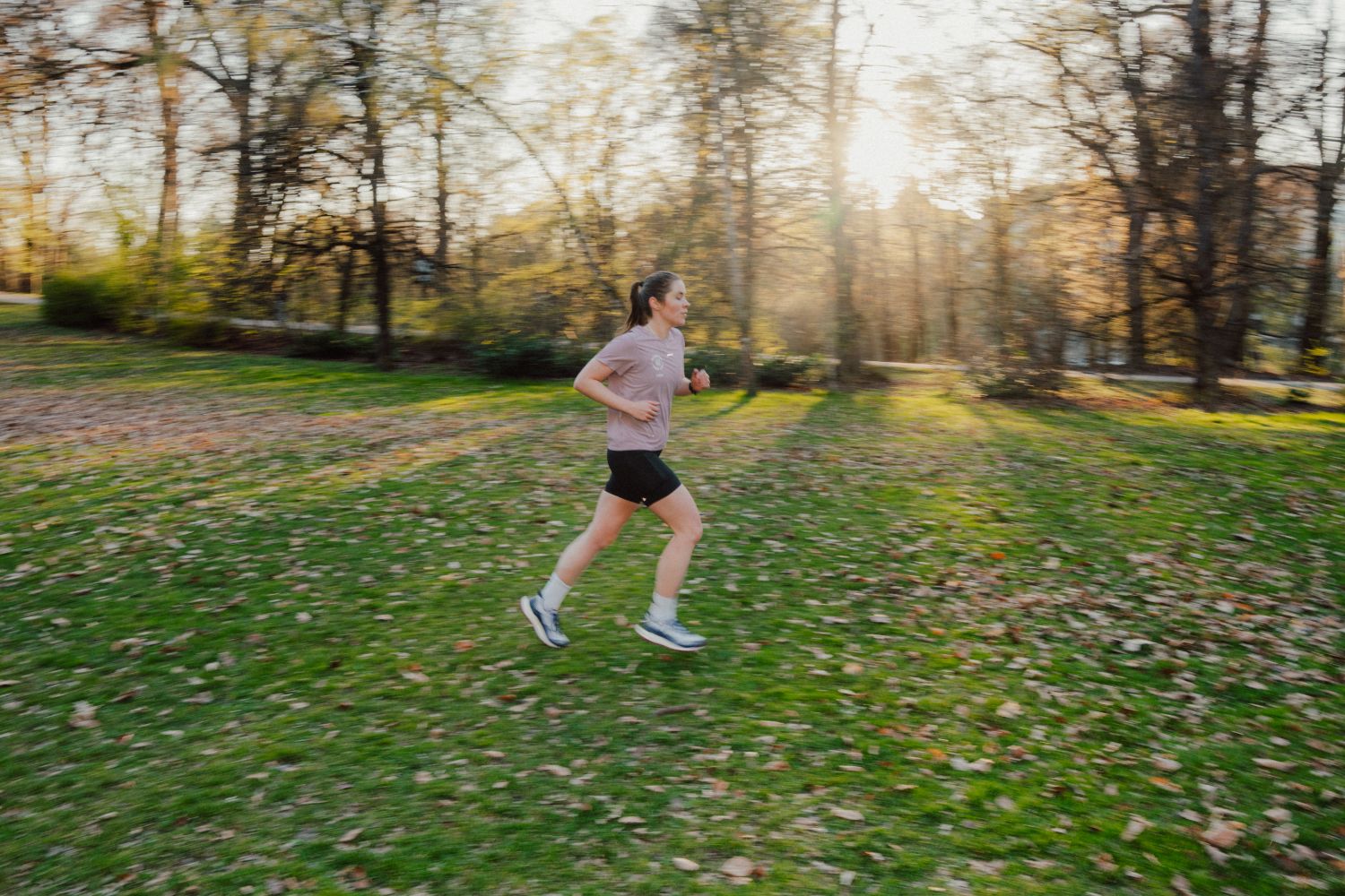 Läuferin beim Community Run in München