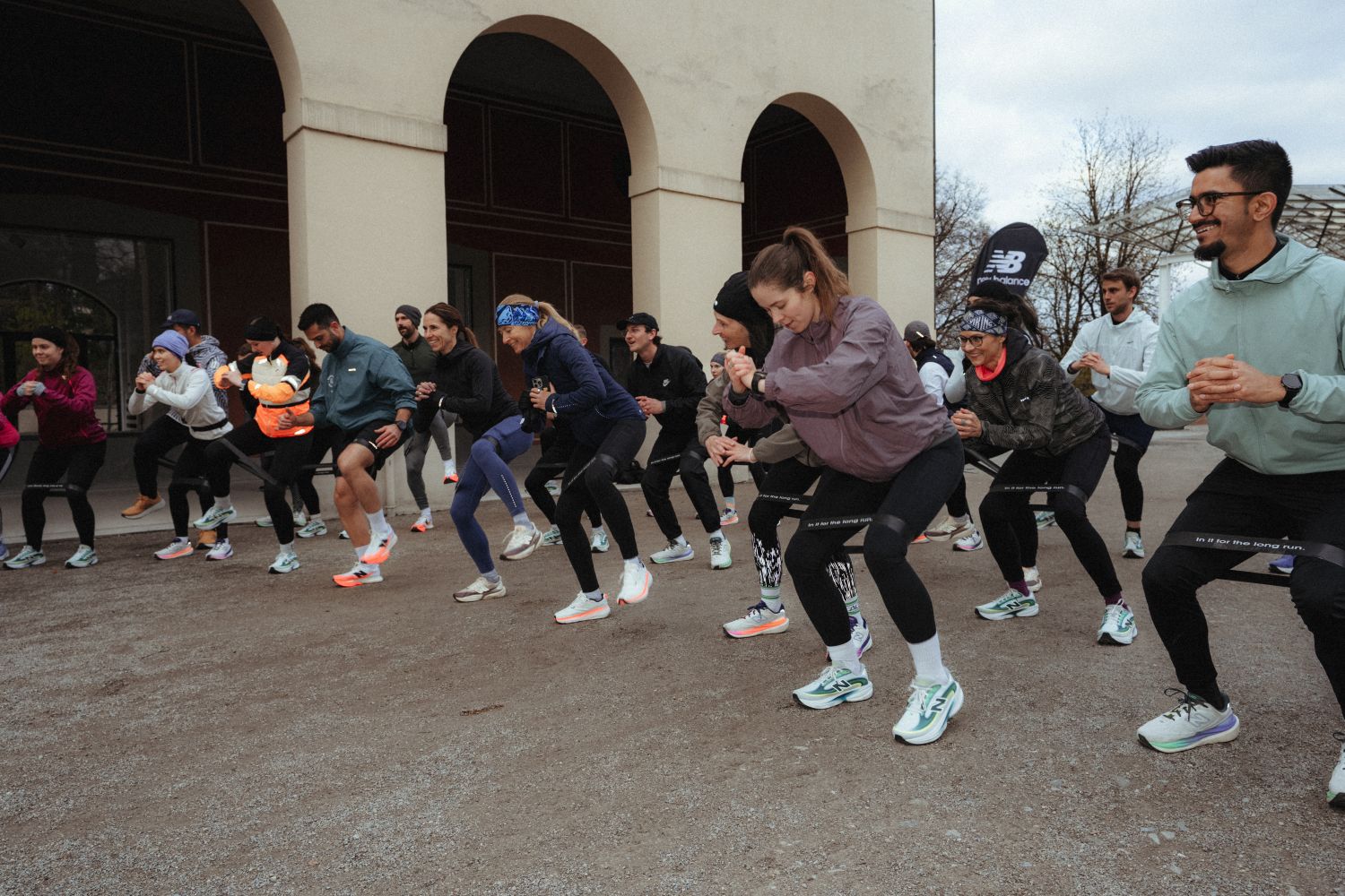 Stabi Übungen beim Community Run