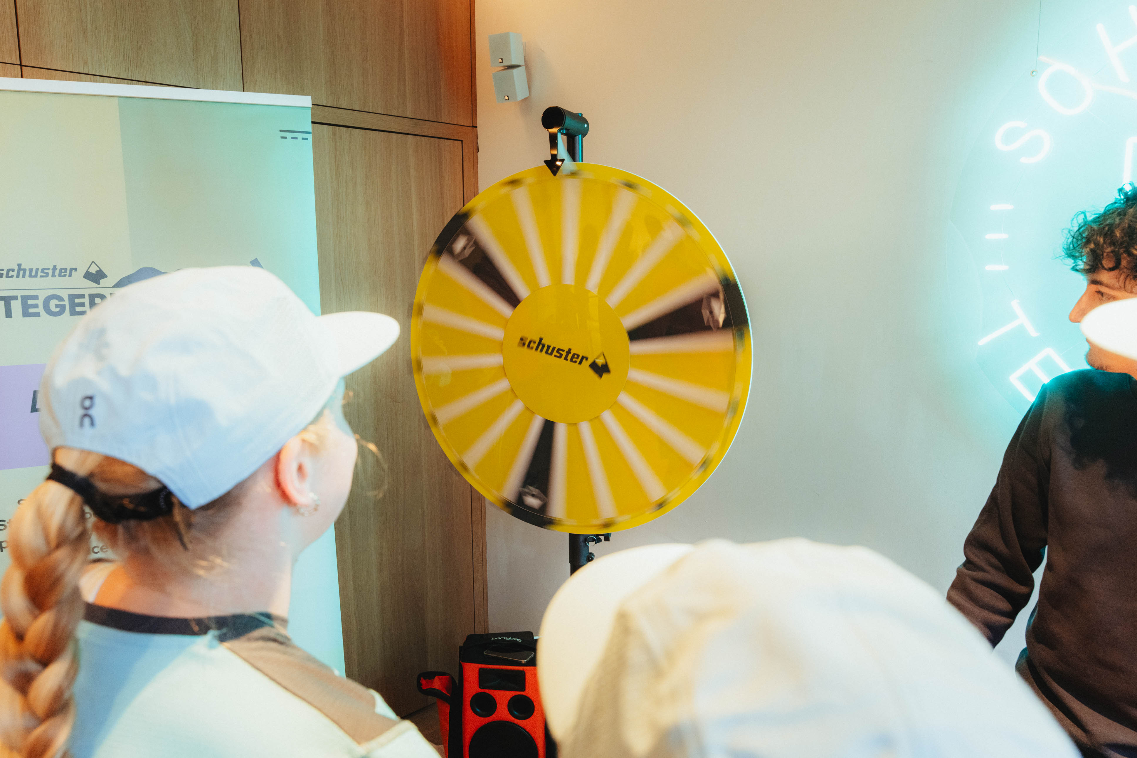 Glücksrad wird gedreht