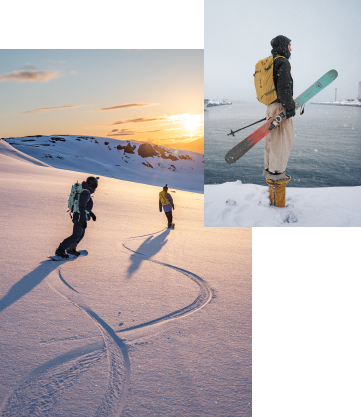 Collage von Sportler*innen mit deuter Ausrüstung