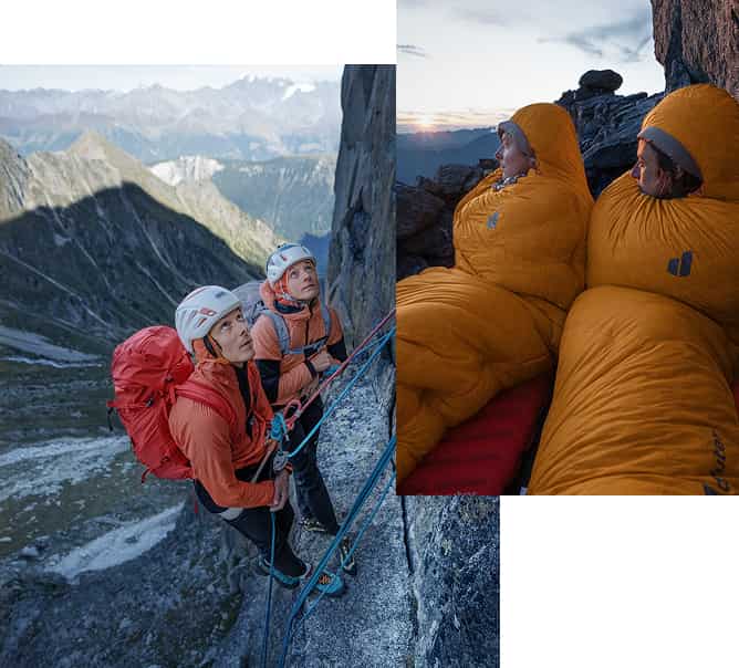 Collage von Sportler*innen mit deuter Ausrüstung
