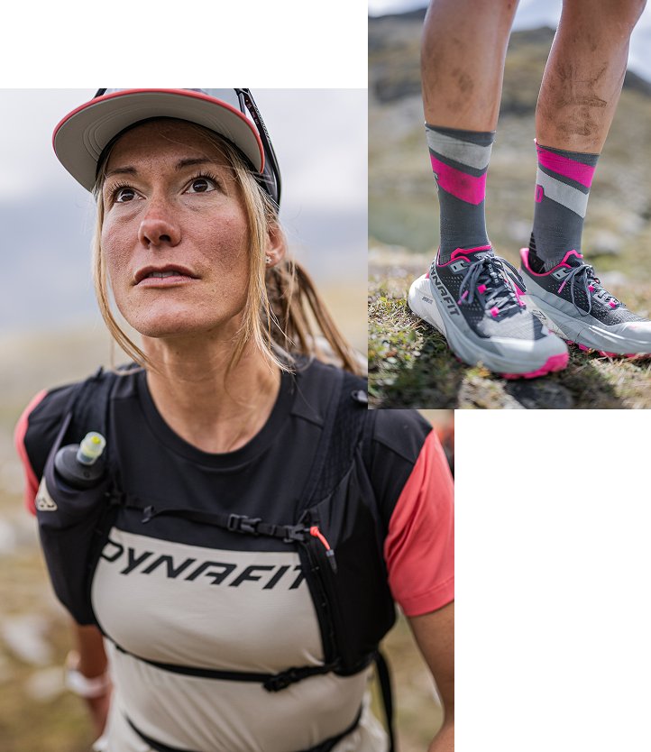 Collage von Personen in Dynafit Bekleidung