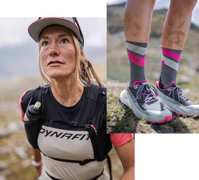 Collage von Personen in Dynafit Bekleidung