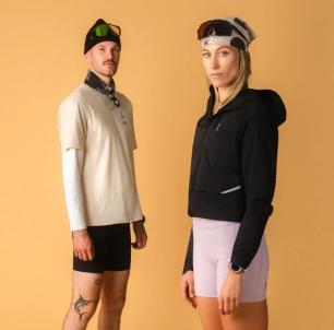 Mann und Frau in Laufbekleidung