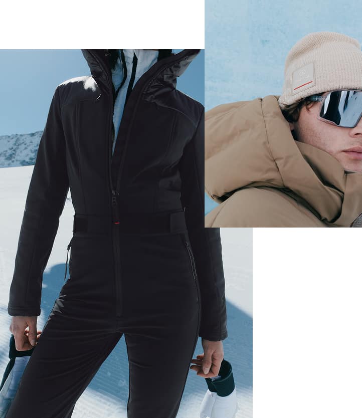 Collage von Fire + Ice Skibekleidung