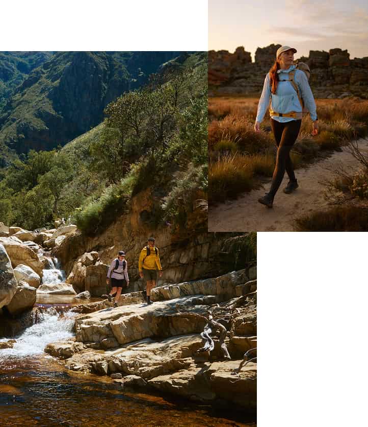 Collage von Leuten in Fjällräven Bekleidung