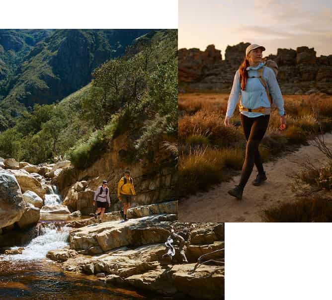 Collage von Leuten in Fjällräven Bekleidung