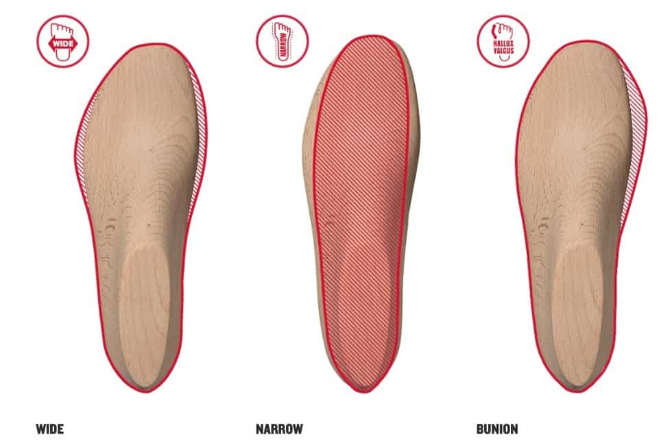 3 verschiedene Holzleisten von Hanwag