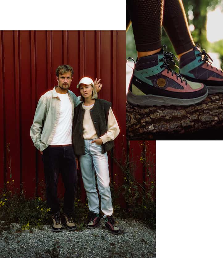 Collage von Hanwag Schuhen