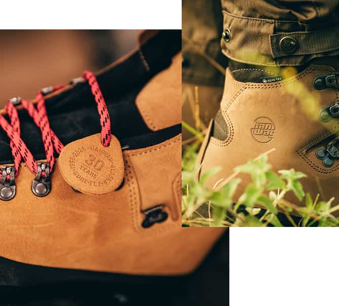 Collage von Hanwag Schuhen