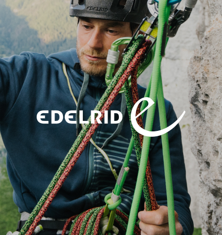 Kletterer und Edelrid Logo