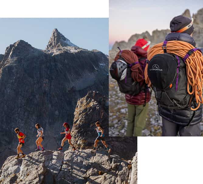 Collage von La Sportiva Artikeln