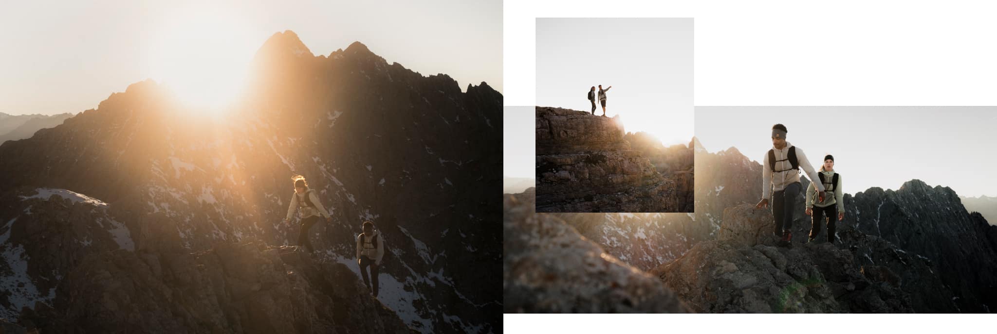 Kollage an verschiedenen Berg-Szenen