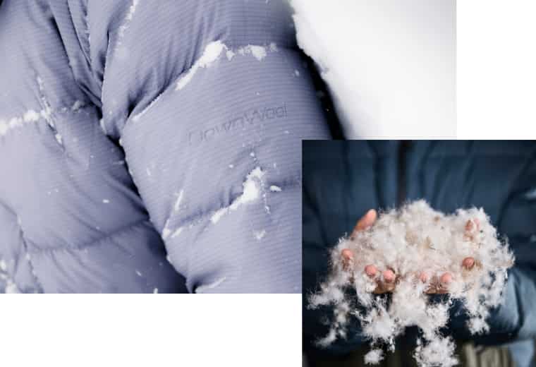 Collage zu Downwool von Ortovox