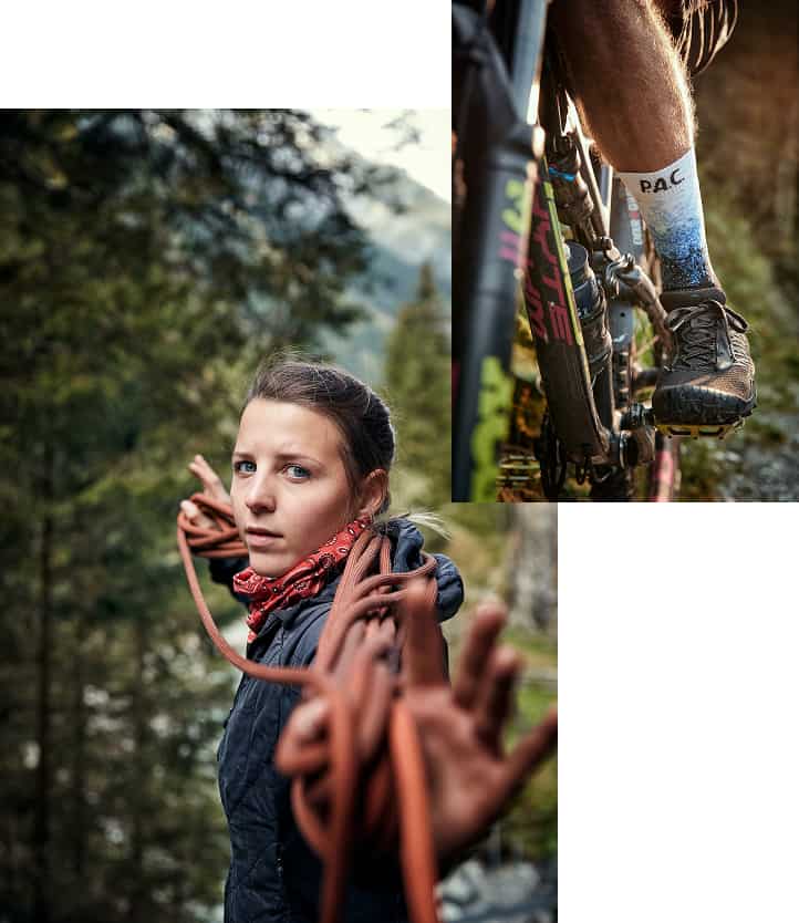 Collage von PAC Produkten