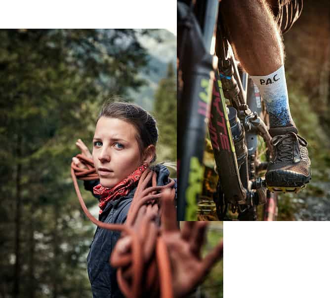 Collage von PAC Produkten