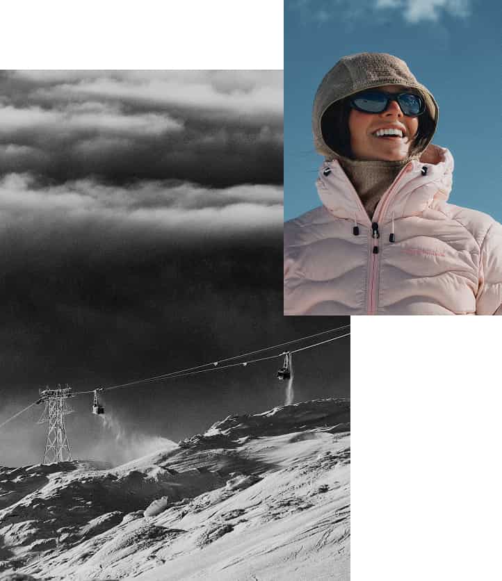Person mit Peak Performance Bekleidung