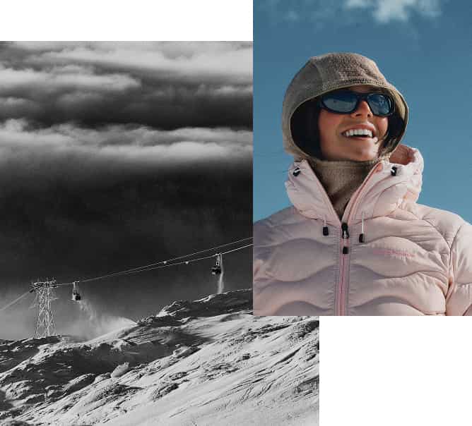 Person mit Peak Performance Bekleidung