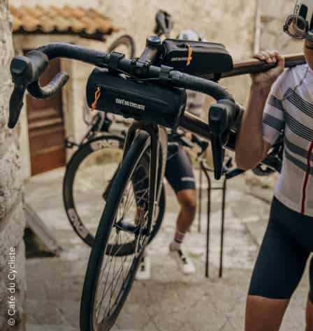 Fahrradtaschen an Rennrad