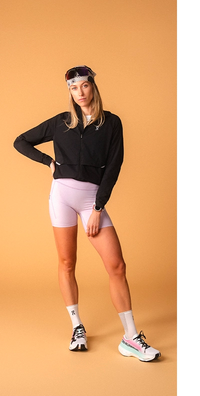 Frau in Running-Outfit