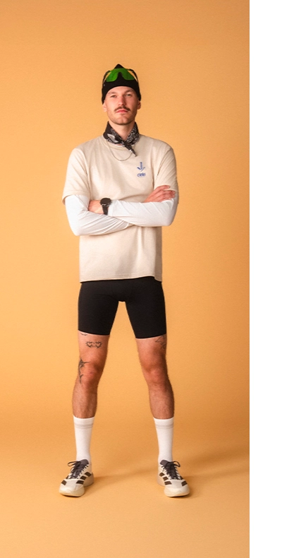 Mann in Running-Outfit