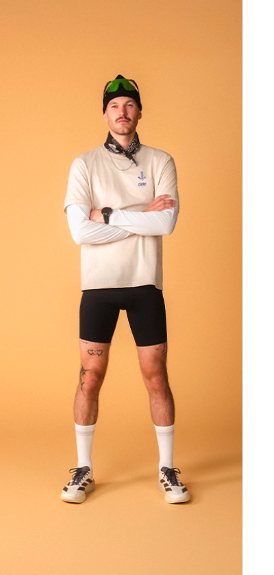 Mann in Running-Outfit